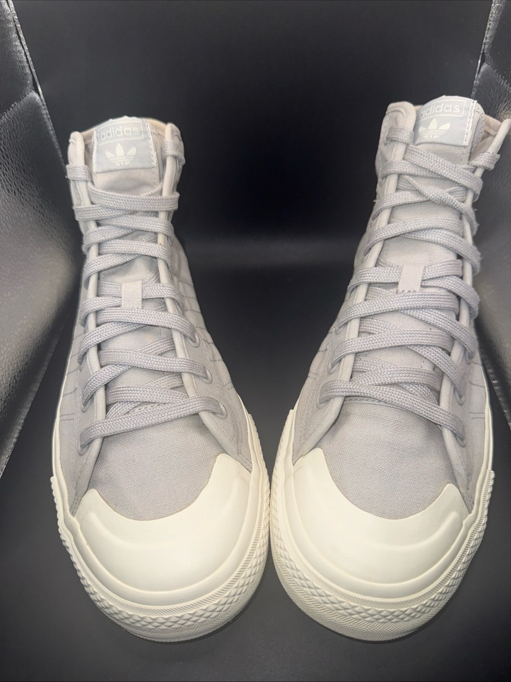 Size 12 - Adidas Nizza RF High Grey, EE5606, Clean, No Box, Preowned Good Cond